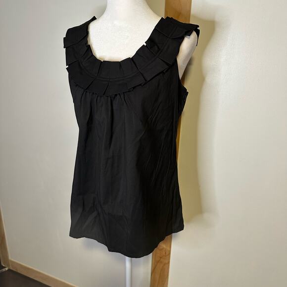 Etcetera black sleeveless tank top size 4 - Picture 3 of 10